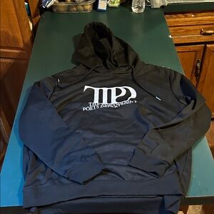 Black Hoodie with White Logo